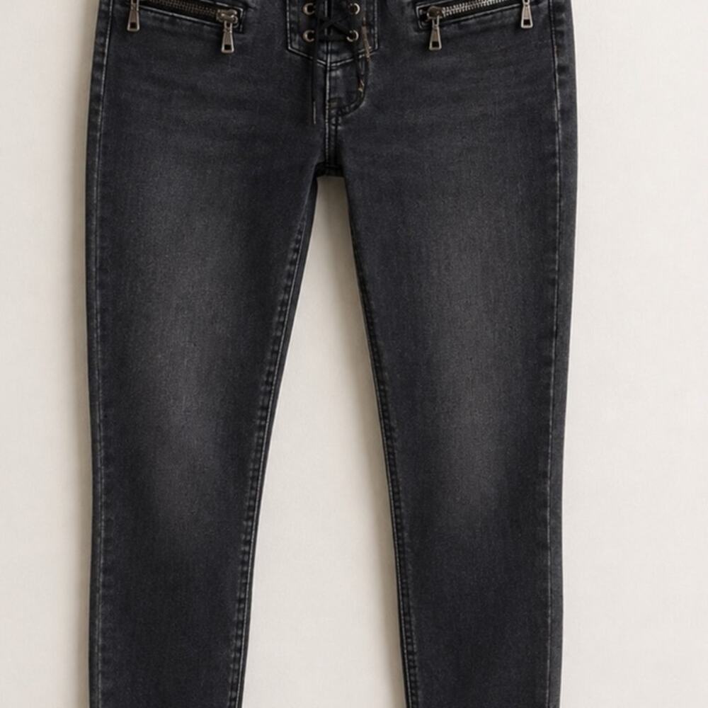 Ben Taverniti Unravel Project Lace Up Skinny Jeans – … - Gem